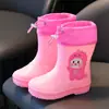 Botas de Lluvia para Niños, Botas de Lluvia Impermeables para Niños, Botas de Agua Ligeras Antideslizantes para Bebés Niñas, Zapatos de Agua de Dinosaurio para Niños de 1 a 8 Años