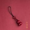 Colgante de calabaza cinabrio del Año del Conejo para hombres y mujeres, collar pequeño con colgante para teléfono móvil, llavero para coche, joyería colgante, regalo creativo