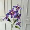 5 Lírios Artificiais com Fita Adesiva, Decorações de Corredor de Casamento Impressas em 3D, Flores Artificiais para Decoração de Casa e Hotel