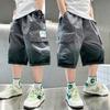 Shorts Cargo de Color Degradado para Niños Verano 2026 Estilo Nuevo Shorts Infantiles Streetwear Elegante para Niños Mayores Shorts de Verano a la Rodilla