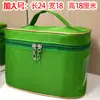 Bolsa de Cosméticos con Texto Impreso, Bolsa de Salón de Belleza, Artículos de Tocador para Almacenamiento, Bolsa de Cuidado, Borde Blanco Cuadrado, Rojo Grande