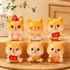 Paisaje en miniatura creativo Perro pastoral chino figurine linda que trae fortuna Decoración DIY adorno mini de escritorio para el hogar