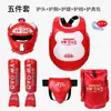 Sanda Juego Completo de Equipo de Protección para Adulto Niño Muay Thai Boxeo Entrenamiento Combate Protectores de Piernas Protectores de Cabeza Protectores de Pecho Equipo de Protección de Boxeo