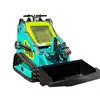 Cargadora compacta de orugas multiusos grande, Minicargadora agrícola de cuatro ruedas motrices con ruedas, Cargadora pequeña