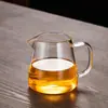 Conjunto de Chá Kung Fu Vidro Resistente ao Calor de Alta Temperatura Xícara de Compartilhamento com Coador de Chá Filtro Divisor de Chá Xícara de Compartilhamento de Vidro Espesso Grande e Pequena