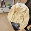 Cardigan de Tricô com Bordado Floral Estilo Suave LEKA para Mulheres Outono 2026 Top Suéter Casaco de Gola Boneca de Alta Qualidade
