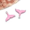 1 Colgante de Cola de Sirena con Gota de Aceite Colorida Esmaltado Doble Cara Electroplateado al Vacío de Acero Inoxidable Colgante Accesorios para Joyería DIY