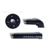 Suporte de parede para cano de água preto estilo industrial Suporte para papel higiênico Kit de montagem na parede com alça de tubo de ferro forjado loft Suporte para placa de madeira
