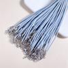 Pulsera de Cuerda de Cera Colorida de 2 mm Cordón con Broche de Langosta de Doble Extremo Accesorios DIY Cuerda para Colgante de Mini Mochila Escolar Artificial Hebilla