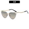 Gafas de sol triangulares sin marco de moda europea y americana, tendencia transfronteriza, gafas de sol personalizadas, gafas de sol modernas y avanzadas, comercio exterior