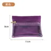 Bolsa de Almacenamiento para Joyería de Flocado EVA Conveniente Bolsa con Cremallera Transparente Bolsa Portátil para Joyería Bolsa de Almacenamiento para Anillos, Collares y Pendientes
