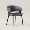 Silla de Comedor de Lujo Ligero Estilo Italiano con Respaldo, Adecuada para Comedores Domésticos, Silla con Respaldo Minimalista Moderno Nórdico, Taburete de Reunión para Hotel