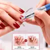 Pluma Metálica Pulidora para Uñas Transfronteriza Removedor de Esmalte Portátil Removedor de Cutícula Herramienta Pulidora Lima Eléctrica para Uñas Silenciosa de Baja Vibración