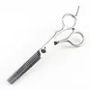 Tesouras de Cabeleireiro de 6,0 polegadas Coloridas com Parafuso Alto Tesouras de Corte de Cabelo Tesouras Retas Tesouras Desbastadoras Disponíveis em Estoque 6H
