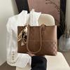 Bolso de Moda para Mujer 2025 Nuevo Bolso Tote de Gran Capacidad para Traslados de Gama Alta Combinable al 100% Bolso Escolar Casual de Hombro