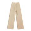 Pantalones casuales de mujer, holgados, de pierna ancha y drapeados, de punto grueso, estilo europeo y americano, primavera 1036-25