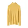 Suéter de Cashmere com Gola Alta Consinee para Mulheres, 100% Cashmere Puro, Canelado, Corte Justo, Suéter Base Tricotado Sem Costura