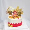 Plástico Vinil Ouro Cobre Dinheiro Tesouro de Ouro Yuan Deus da Riqueza Bolo Decorativo Enfeites Boneca Ano Novo Fortuna Abre para Negócios