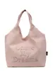 Bolsa tote bordada com letras estilo coreano feminina nova de grande capacidade leve em tecido de nylon bolsa de mão casual para ombro e transversal