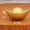 Gran Adorno de Lingote de Latón Puro Dorado para Atraer Riqueza, Cuenco de Tesoro para Sala de Estar, Vestíbulo, Ceremonia de Apertura, Fiesta de Inauguración, Decoración Feng Shui