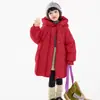 Nova Jaqueta de Inverno Infantil de Penas, 90% Penas de Pato, Casaco Quente e Estiloso Estilo Coreano Doce para Meninas