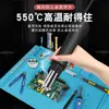 Tapete de Trabalho para Reparo de Celular e Computador Multifuncional Magnético Pistola de Ar Quente Estação de Solda Soldagem Almofada de Isolamento Almofada de Silicone Tapete de Mesa