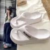 Pantuflas de Cuña con Suela Gruesa para Uso Exterior de Verano para Mujer Estilo Normcore Zapatillas Eva de 5 cm de Altura para Mujer con Chanclas de Sensación de Excremento