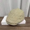 Gorra de Moda con Lunares Estilo Japonés para Mujer, Muy Coreana~ Gorra Versátil de Moda Retro para Otoño e Invierno que Hace que la Cara se Vea Más Pequeña, Gorra de Pico de Pato de Moda