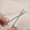Tijeras pequeñas curvas tijeras para cejas tijeras de belleza tijeras para pegatinas de doble párpado tijeras de acero inoxidable tijeras para cejas