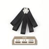 Camisa Gravata Borboleta Feminina 2022 Nova Chegada Fita de Laço Preta Versátil Elegante Estilo Britânico Alfinete de Camisa Acessórios