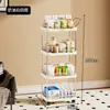 Estante de almacenamiento para snacks carrito pequeño estante de almacenamiento de pie multicapa organizador de desorden para sala de estar en casa estante de almacenamiento móvil