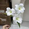 3 Lirios y Lirios de Día Artificiales, Flores de Seda, Flores Artificiales para Bodas, Arreglos Florales de Alta Gama al por Mayor, Decoraciones para Sala de Estar