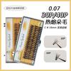 Meng Shuoer Espantapájaros Caja Negra 30P40P Pegamento Caliente Cabello Ojos Grandes Pestañas Postizas Femeninas Gruesas Comercio Exterior Transfronterizo Personalización