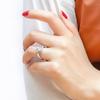 Tonglin Suministro transfronterizo europeo y americano comercio exterior más vendido plata esterlina s925 anillo de curva de moda romántica joyería femenina al por mayor