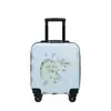 Nueva Estuche de Carrito Infantil de Dibujos Animados Lindo, de Aspecto Elegante, Moderno, Maleta Impermeable, Rueda Universal, Maleta con Cerradura de Combinación