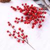 Guirnalda de frutas rojas de imitación navideña transfronteriza, decoración de espuma, simulación de frutas rojas, accesorios de decoración para el hogar con frutas rojas