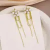 Pendientes de Borla de Flor de Hada Super Aguja Plateada Perla para Mujer Estilo Nuevo Combinación Perfecta Pendientes de Botón Pendientes de Moda Atmosféricos de Gama Alta
