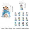 Jingle Cat Pokonyans Tema de Aniversário Decoração Banner Topper de Bolo Bandeira Balão Conjunto