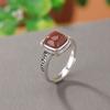 Anillo de plata de ley Yilu S925 con diseño retro desgastado, estilo étnico, con un nuevo estilo chino de retorno auspicioso.