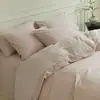 Sensação de luxo~Algodão escovado jacquard 100s conjunto de quatro peças estilo nórdico simples algodão puro capa de edredom 1.8m roupa de cama grau A