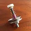 Clip de resorte alimentador de hilo tensor de hilo tensor de hilo guía de hilo correa de oreja de aluminio oxidado cerámica tensor de cuerda pinza de hilo