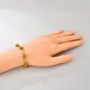 S02 Pulsera de Cadena Cubana con Baño de Oro de 18 Quilates, Moderna y a la Moda, Joyería de Cadena de Acero Inoxidable Personalizada