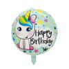Venta Caliente Transfronteriza Globo de Película de Aluminio de Unicornio Arcoíris de Forma Grande Globo de Papel de Aluminio Decoración para Fiesta de Cumpleaños