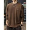 Camiseta de Manga Larga Cálida con Tacto de Terciopelo Estilo Retro Americano para Hombre 2026 Nuevo Estilo Otoño Ropa Interior para Hombre que Conserva el Calor y Bloquea la Temperatura t