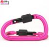 Cerradura de arenado Hebrew 8#D 80*45*7.4mm cerradura roscada gancho de resorte de seguridad color negro pistola accesorios para exteriores