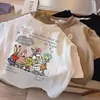Camiseta de Verão de Manga Curta 100% Algodão Infantil Novo Estilo Meninos e Meninas Bebê Tops de Meia Manga Estilo K Gola Redonda Camiseta de Algodão Fashion e Versátil