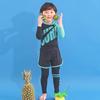 Traje de baño para niñas de talla mediana y grande, 2024. Traje de baño dividido para bebés, de secado rápido, de manga larga y con protección solar. Traje de buceo para niños.