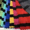 Tejido de punto grueso trenzado de espiga rayada otoño e invierno suéter cárdigan para niños ropa para mujer zapatos de vestir tela para sombrero