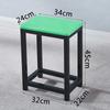 R* Taburete Cuadrado Simple Taburete de Comedor Silla de Entrenamiento para Mesa de Comedor en Casa Taburete de Hierro de Madera Taburete de Color Elevación Adulto Taburete de Taller de Fábrica