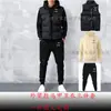 Conjunto de Três Peças de Algodão para Outono e Inverno Masculino e Feminino (Colete, Moletom e Calça de Moletom), Conjunto de Lã Forrada para Casais de Comércio Exterior com Logo Personalizado, Estilo Casal